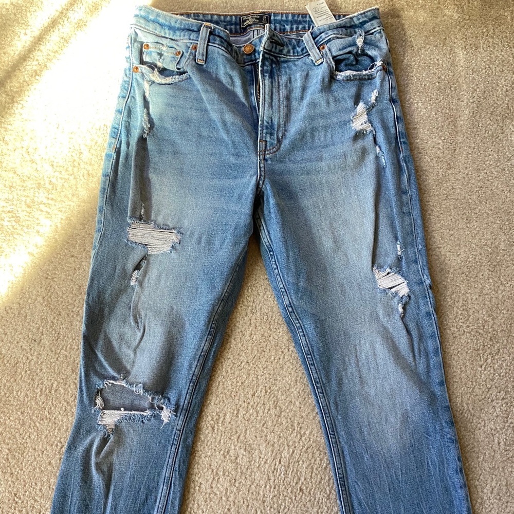 distressed jeans